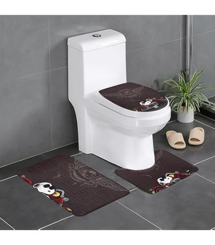 Amazon｜銀魂 エリザベス 3点セット トイレマット フタカバー 便座